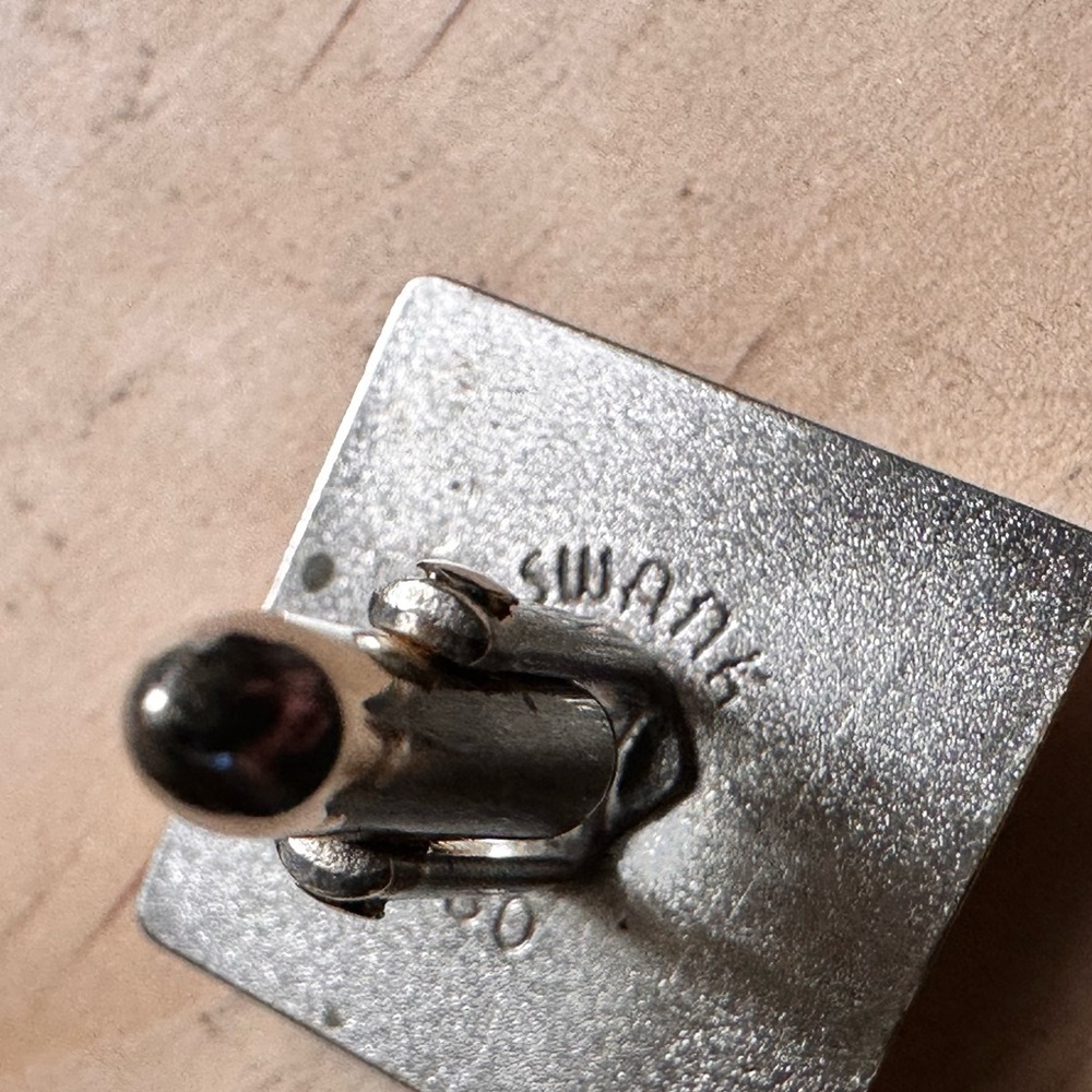 Vintage Script “M” Monogram Initial Letter Cuffli… - image 5